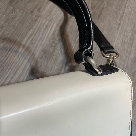 KATE SPADE Magnolia Park Large Laurel Satchel Black Tan Color Block Crossbody - Picture 5 of 15